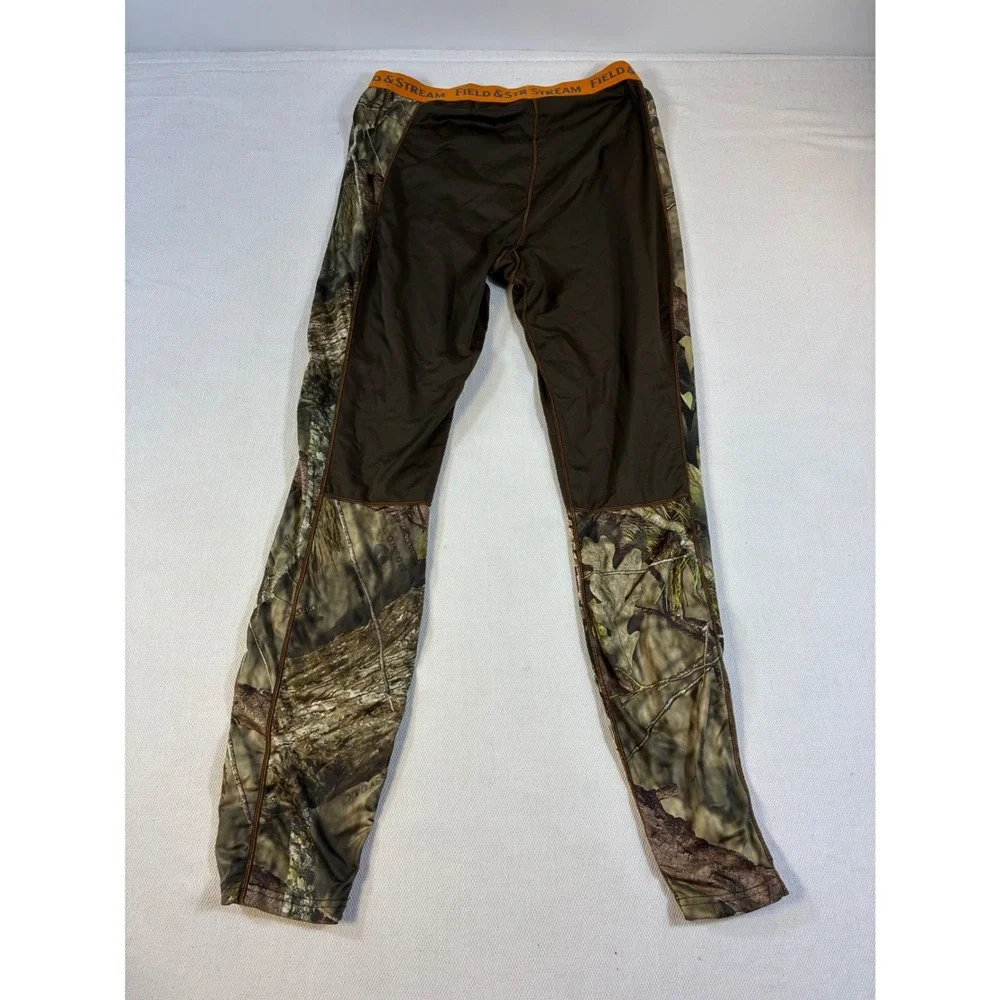 Field & Stream Mens NoScent C3 SmartWick Camo‎ Base Layer Leggings Brown LG